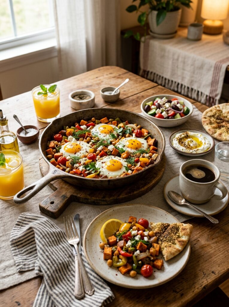 Mediterranean Sweet Potato Breakfast Hash with Eggs and Herbs Recipe 15 Mediterranean sweet potato hash … 202605031921