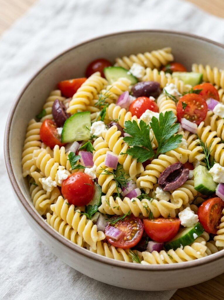 Beginner Mediterranean Tomato Cucumber Pasta Salad Recipe 12 Mediterranean tomato cucumber pa… 202605132346