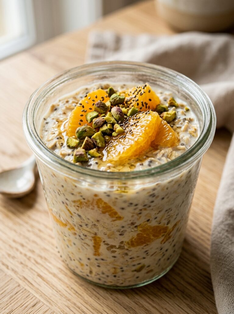 Mediterranean Orange Pistachio Overnight Oats Recipe 17 Orange pistachio overnight oats 202605081252