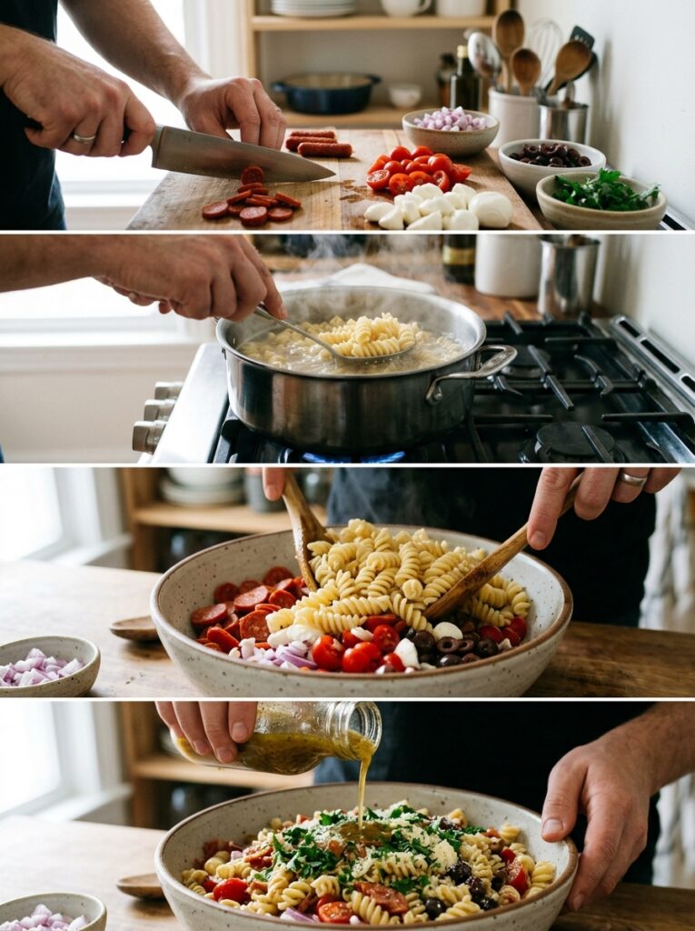 Classic Italian Pasta Salad Pepperoni 14 Pasta salad pepperoni cooking pr… 202606091719