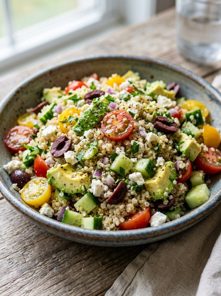Mediterranean Quinoa Avocado Black Olive Salad Recipe 1 Quinoa avocado salad recipe 202606021905