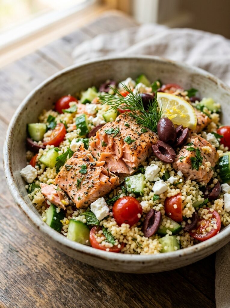 Easy Mediterranean Salmon Couscous Salad Recipe 12 Salmon couscous salad recipe 202605021649