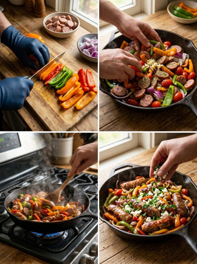 Sausage and peppers recipe process 202605311606