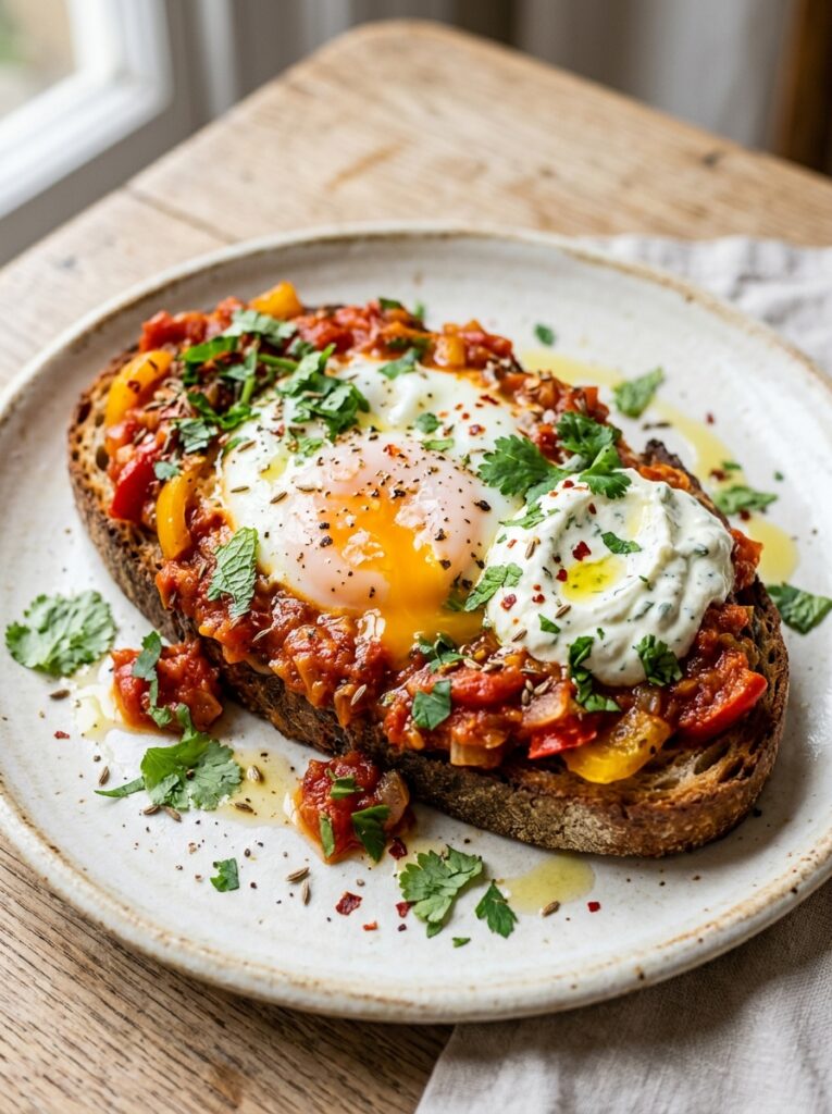 Shakshuka toast with whipped feta 202605231443