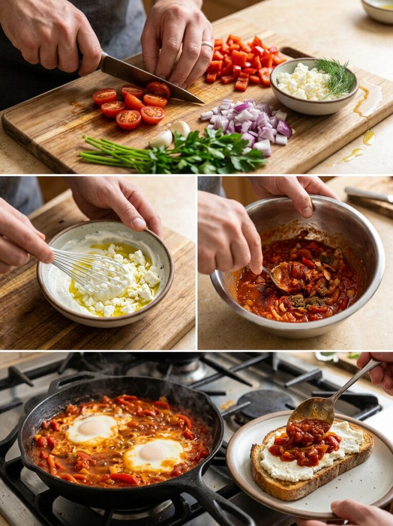 Shakshuka toast with whipped feta 202605231444