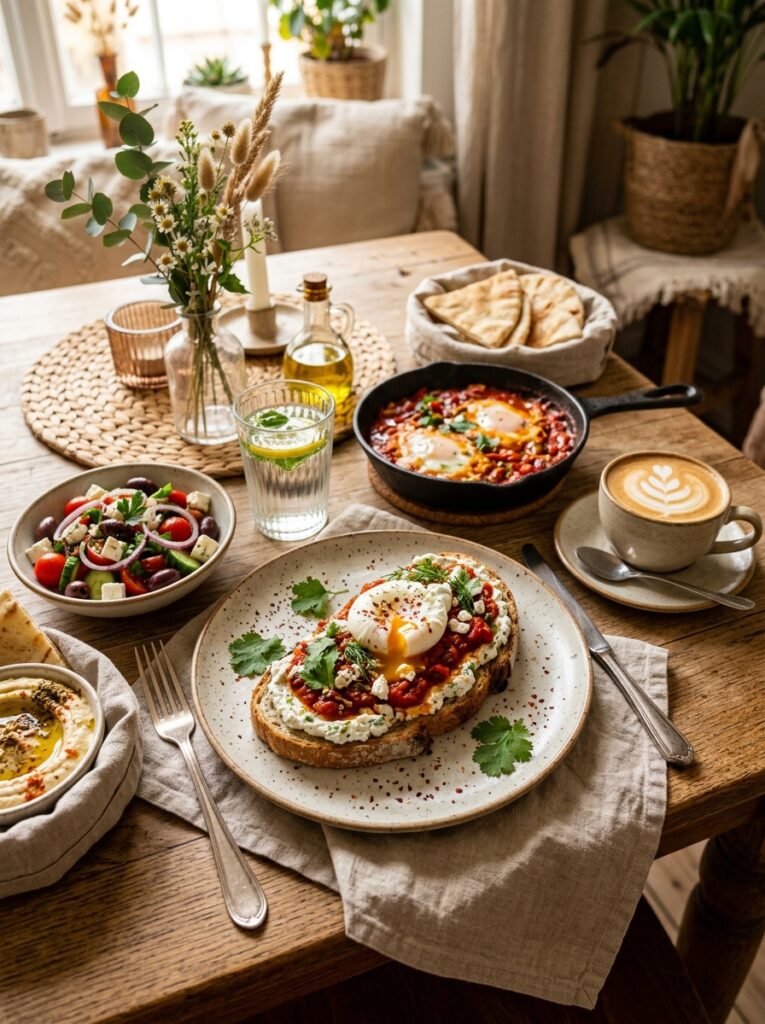 Shakshuka toast with whipped feta 202605231445