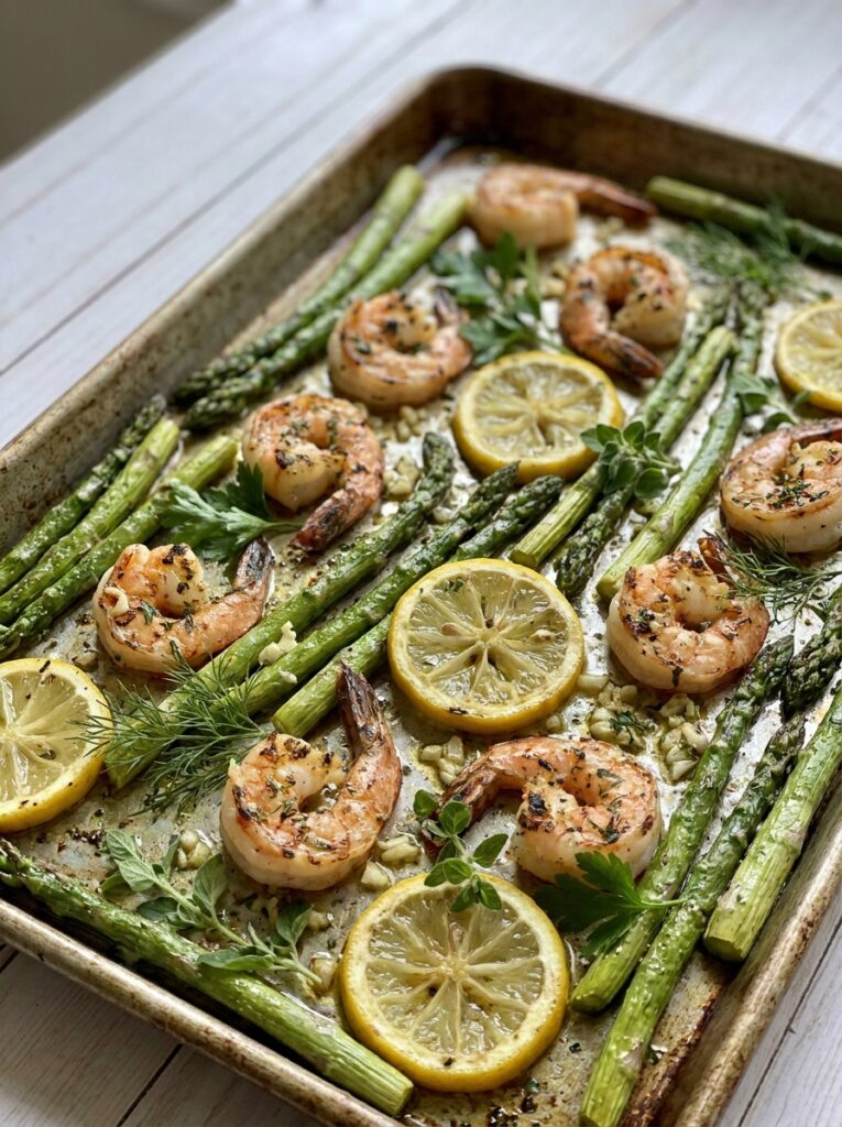 Shrimp asparagus recipe with lemon 202605132340