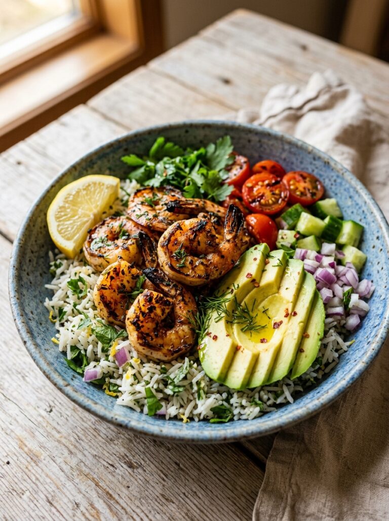 Shrimp avocado rice bowls 202605121532