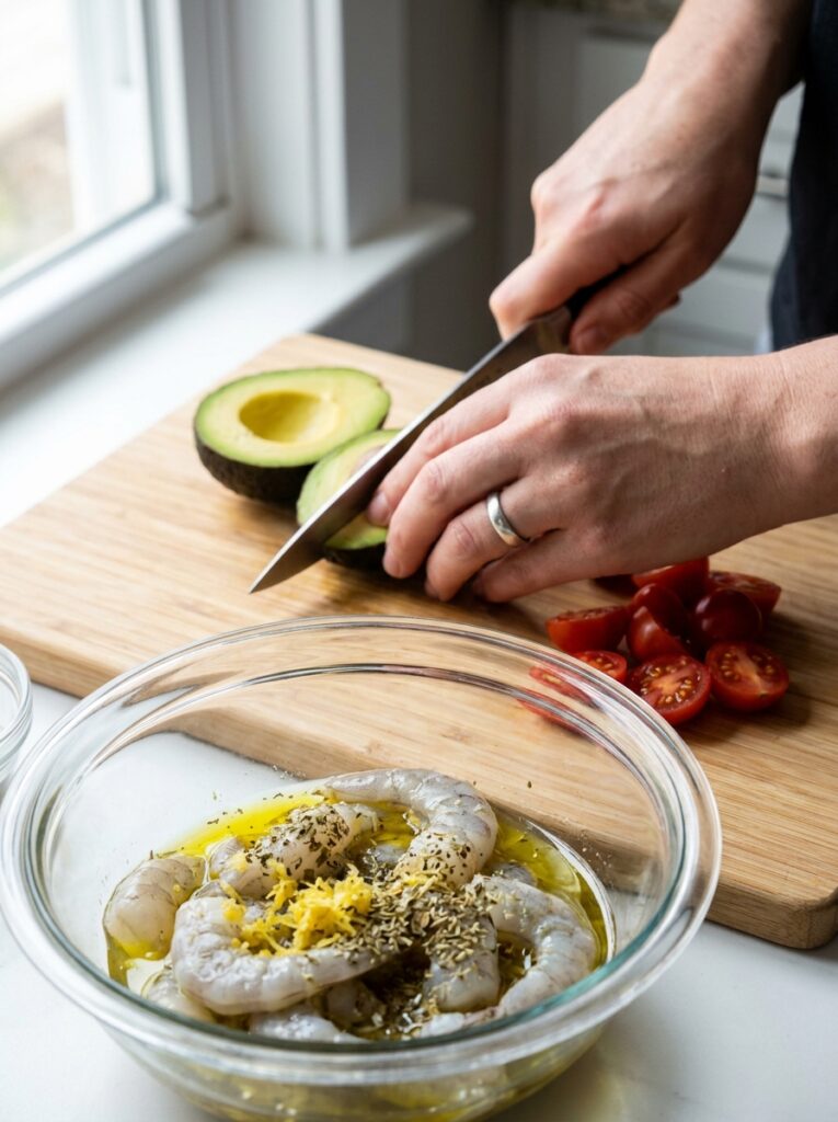 Shrimp avocado rice bowls recipe 202605121533