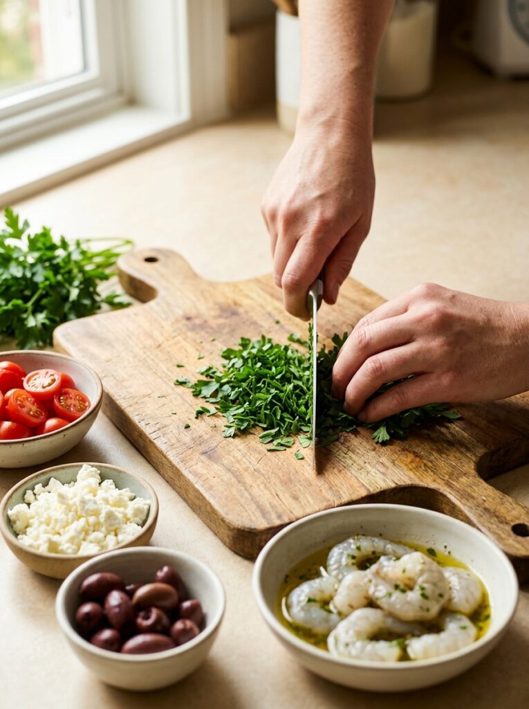 Shrimp orzo salad recipe process 202605171631