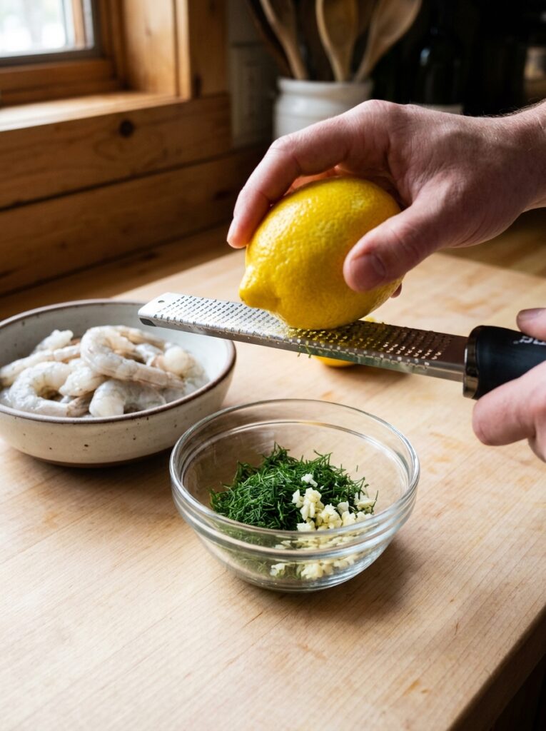 beginner mediterranean lemon dill shrimp pasta recipe 14 Shrimp pasta recipe cooking process 202605251412