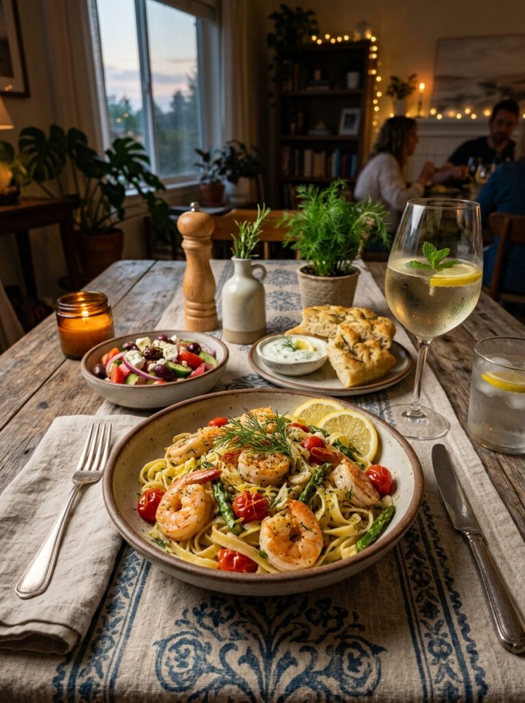 beginner mediterranean lemon dill shrimp pasta recipe 15 Shrimp pasta recipe side dishes 202605251416