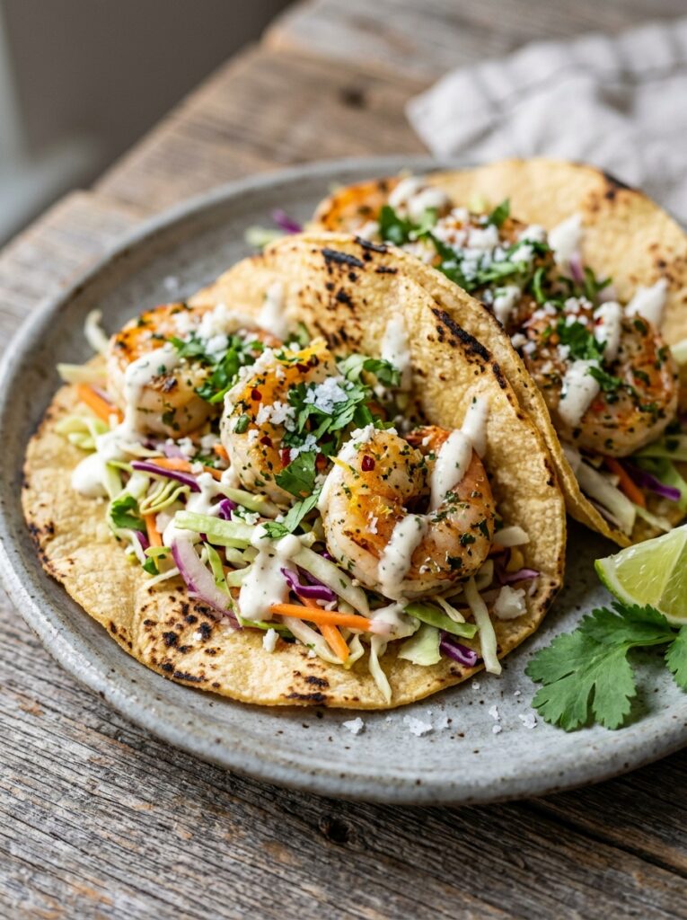 Mediterranean Lemon Garlic Shrimp Tacos with Cabbage Slaw Recipe 12 Shrimp tacos with cabbage slaw 202605211245