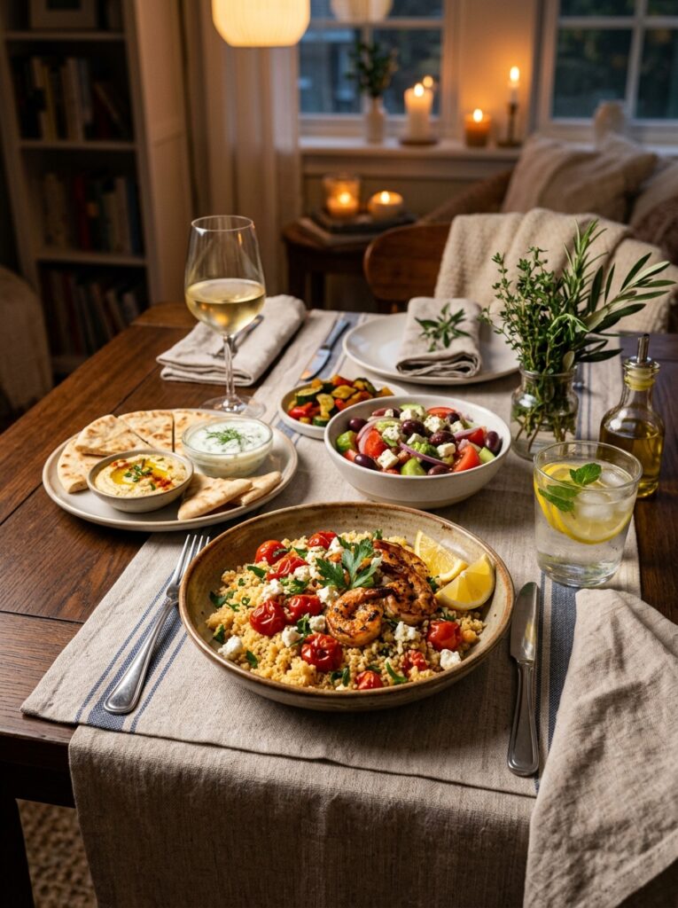 Beginner Mediterranean Shrimp Tomato Couscous Recipe 15 Shrimp tomato couscous recipe setup 202605081209
