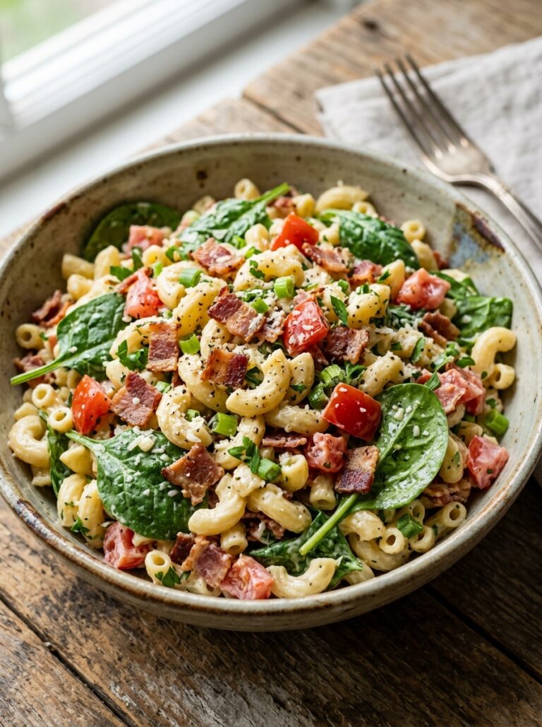 Smoked bacon tomato spinach macaroni salad 17 Smoked bacon tomato spinach maca… 202606062020