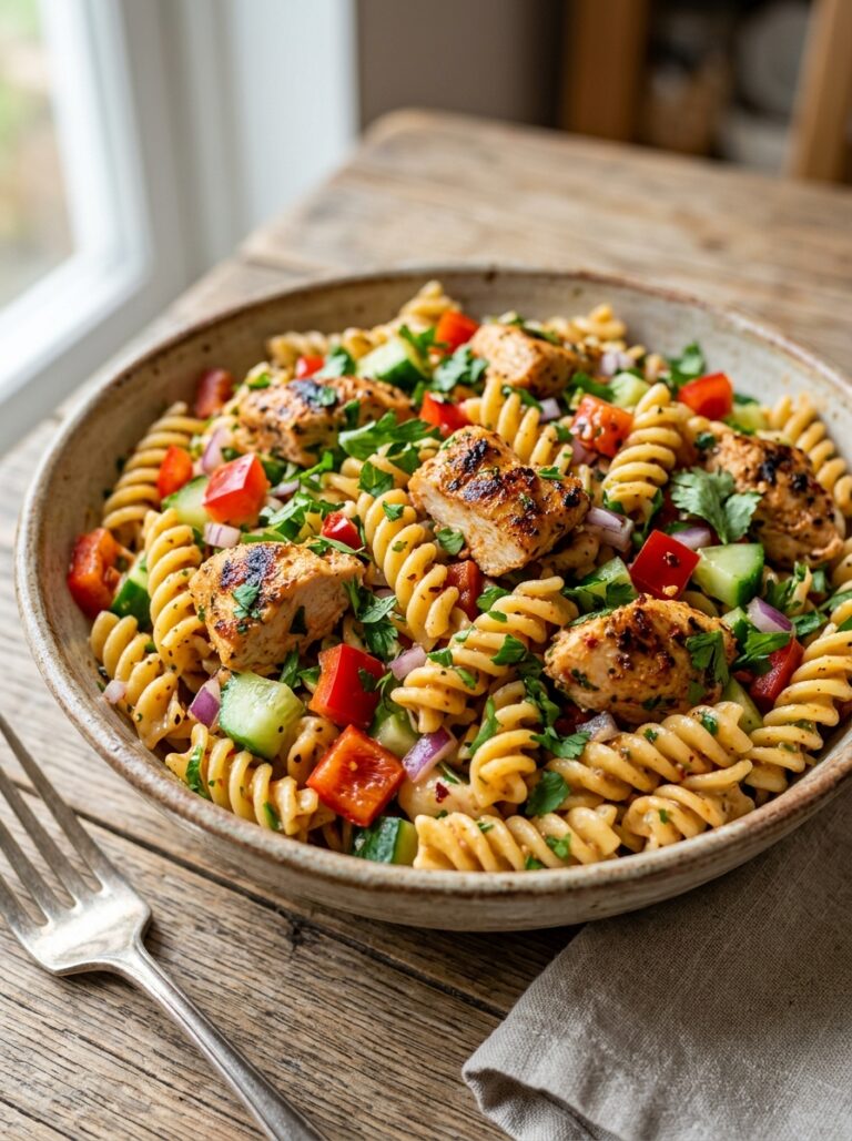 Spicy peri peri chicken pasta salad 17 Spicy chicken pasta salad 202606051725