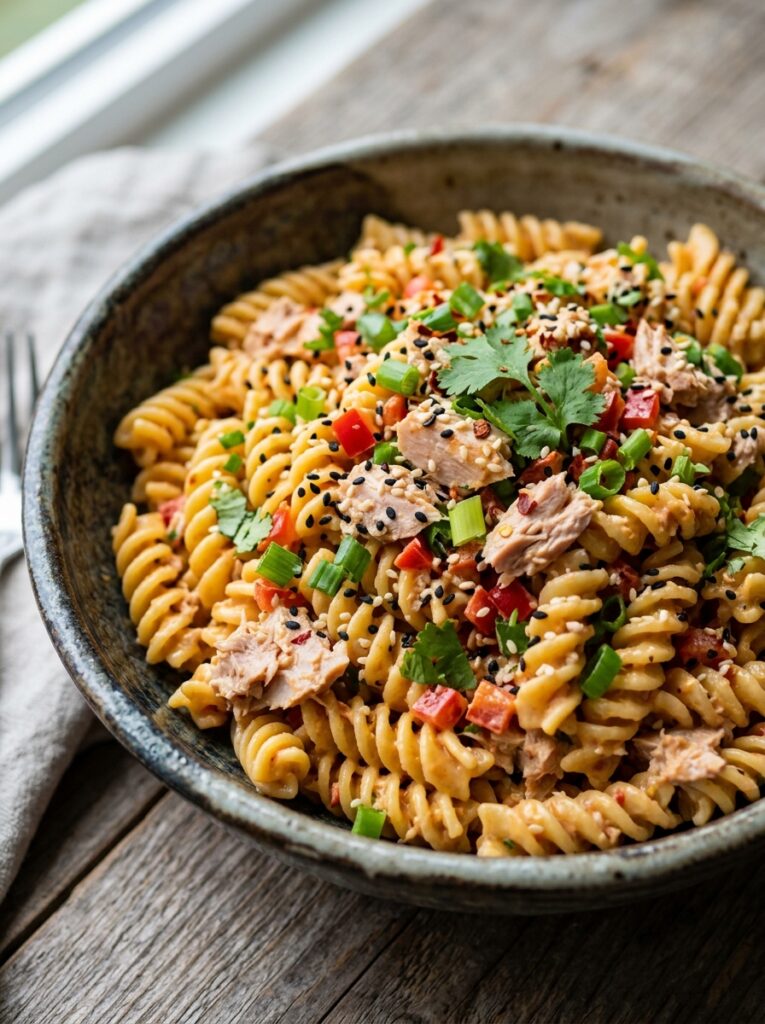 Spicy sriracha mayo tuna pasta salad 12 Spicy tuna pasta salad 202606041734