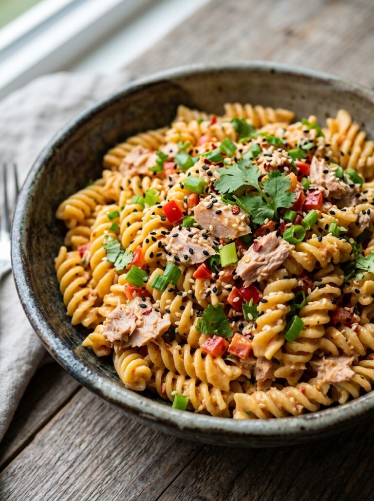 Spicy sriracha mayo tuna pasta salad 17 Spicy tuna pasta salad 202606041734
