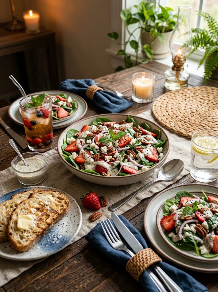 Strawberry Spinach Salad Poppyseed Dressing 15 Strawberry spinach salad poppyse… 202606091715