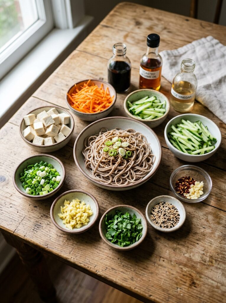Sesame Ginger Tofu Cold Noodle Salad 2 Tofu cold noodle salad ingredients 202606041744