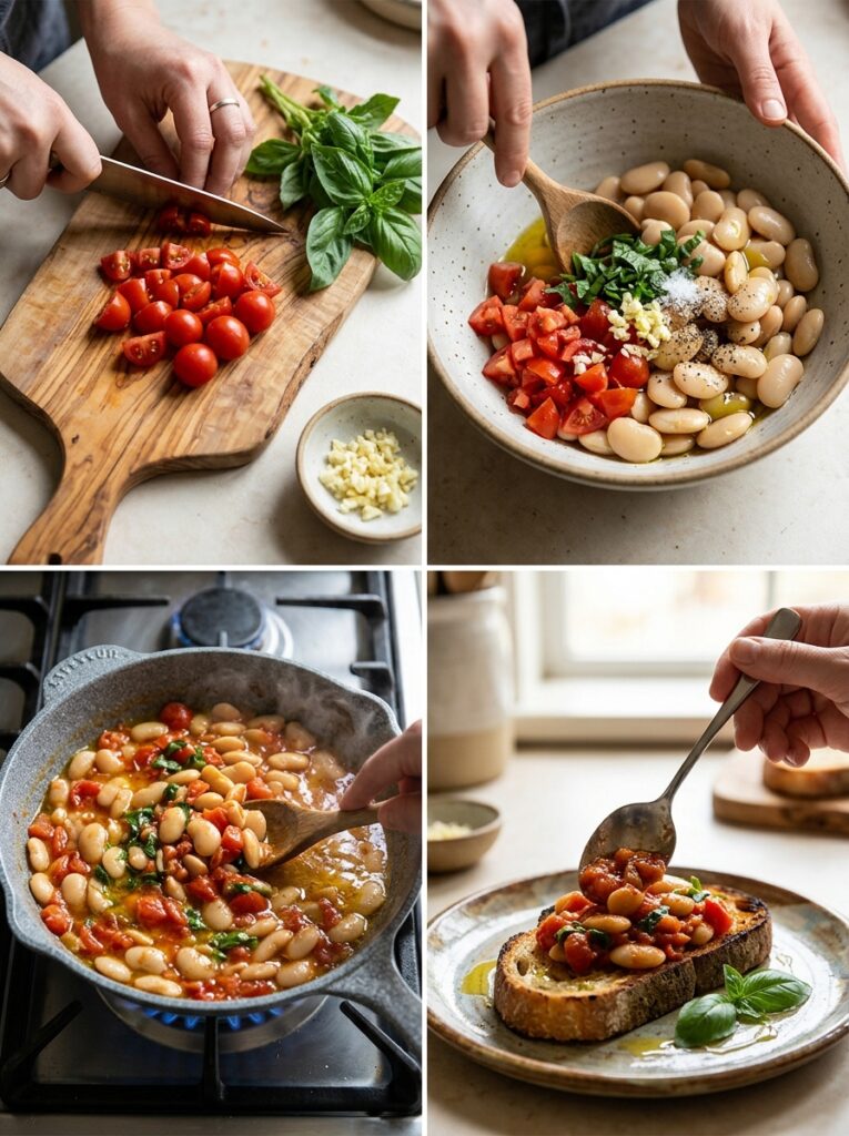 Mediterranean Tomato Basil Butter Beans on Toast Recipe 14 Tomato basil butter beans toast 202605121555 1