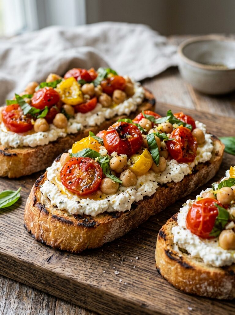 Mediterranean Tomato Chickpea Bruschetta with Whipped Feta Recipe 17 Tomato chickpea bruschetta whipp… 202605221901