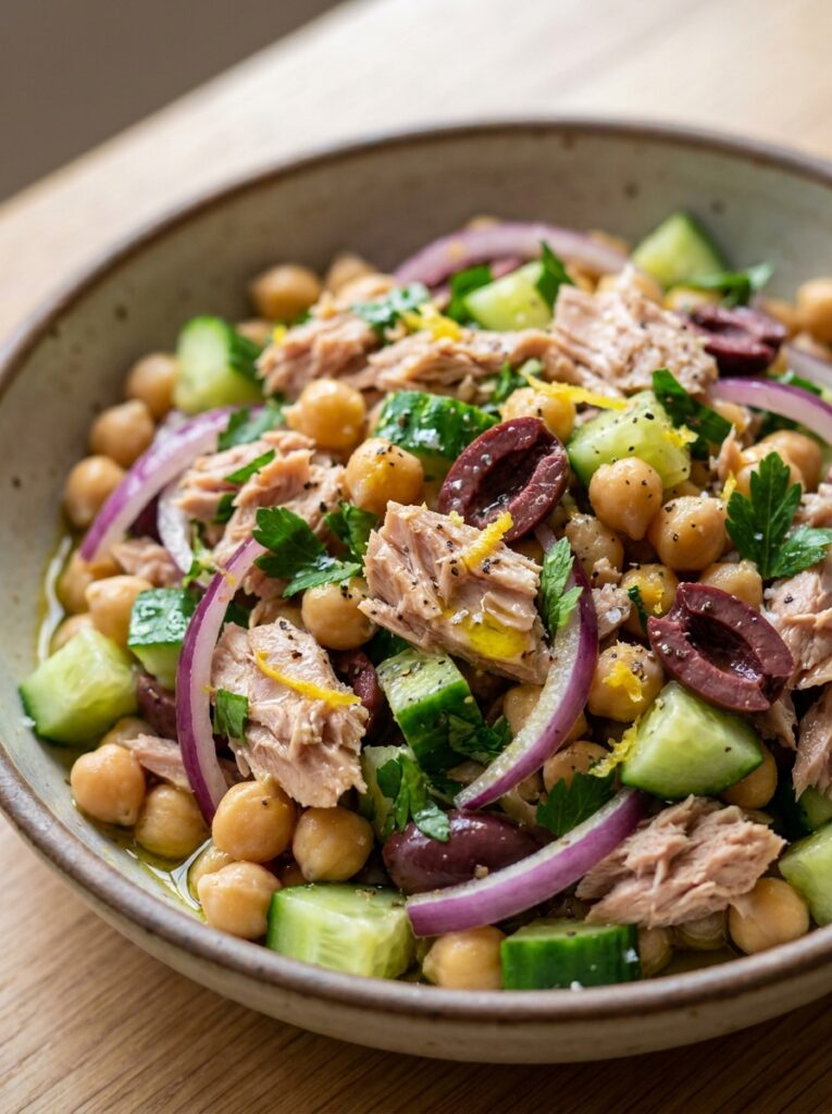 mediterranean tuna chickpea cucumber salad recipe 12 Tuna chickpea cucumber salad 202605140008