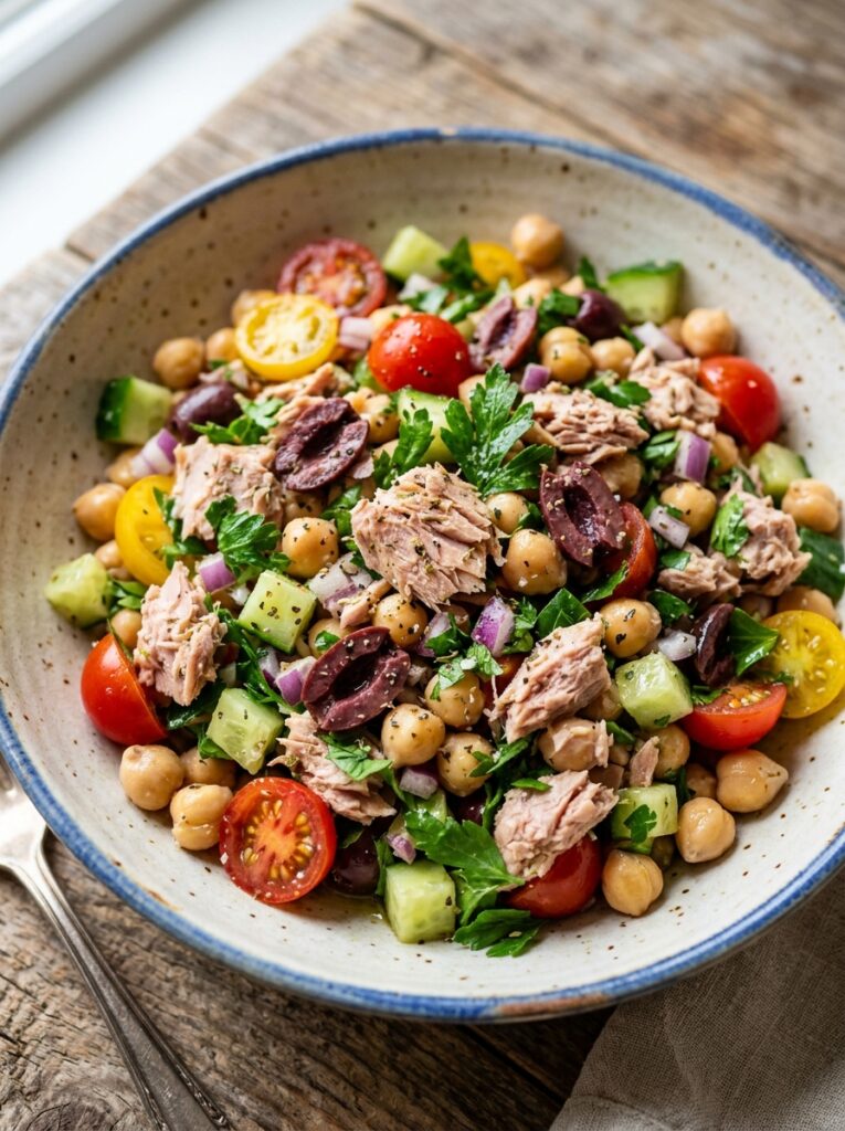 beginner mediterranean tuna chickpea salad recipe 12 Tuna chickpea salad recipe 202605051945