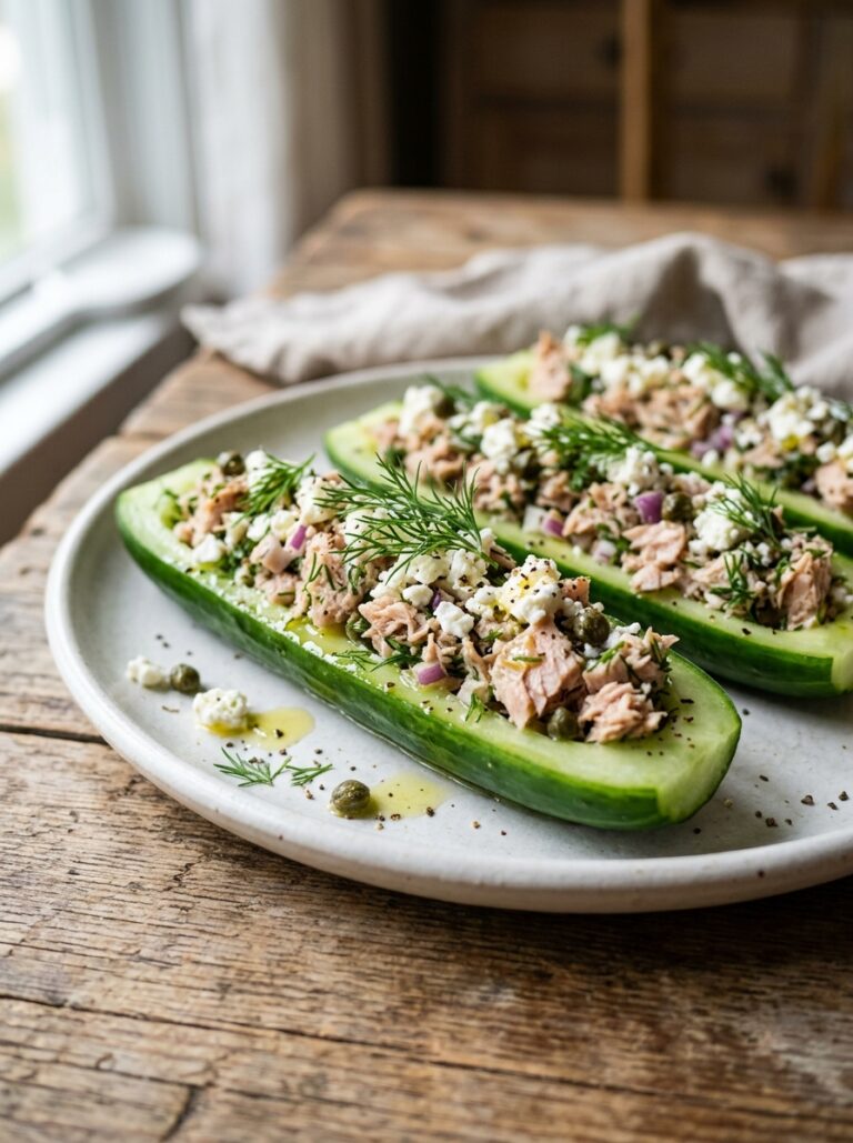 Tuna cucumber boats recipe 202605241520