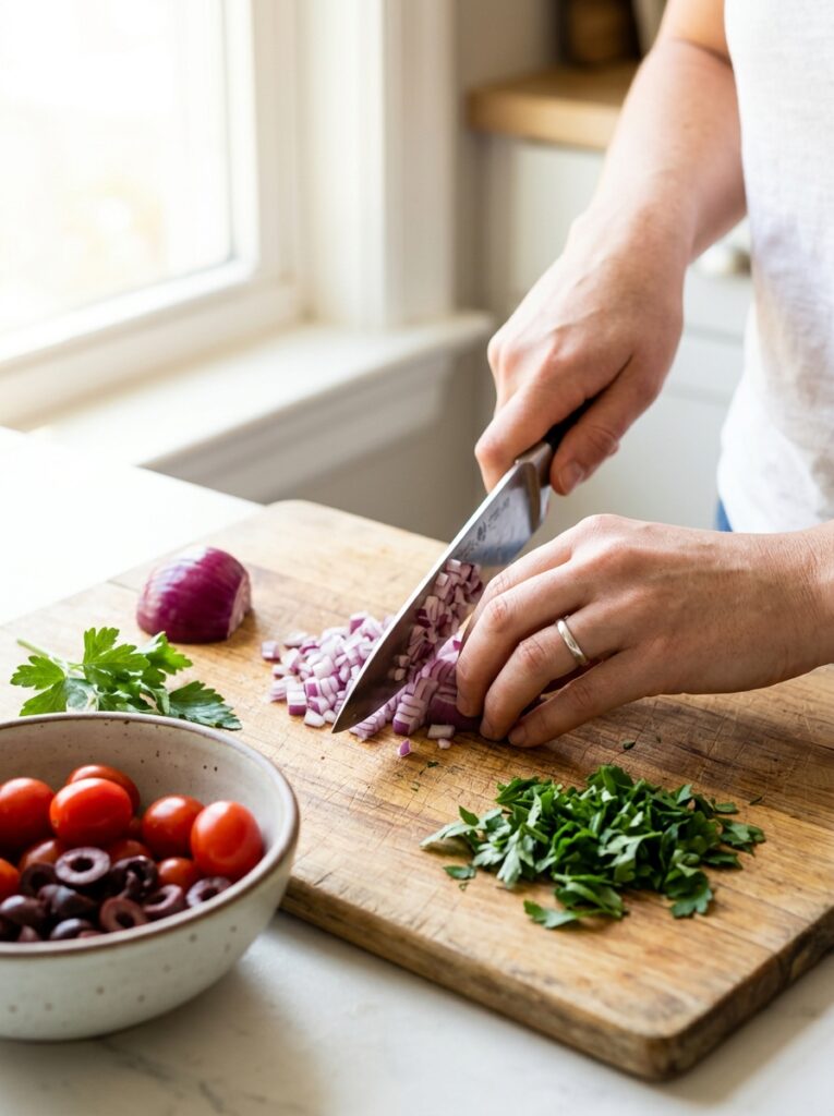 Mediterranean Tuna Pasta Salad with Lemon Herbs Recipe 14 Tuna pasta salad recipe process 202605301953