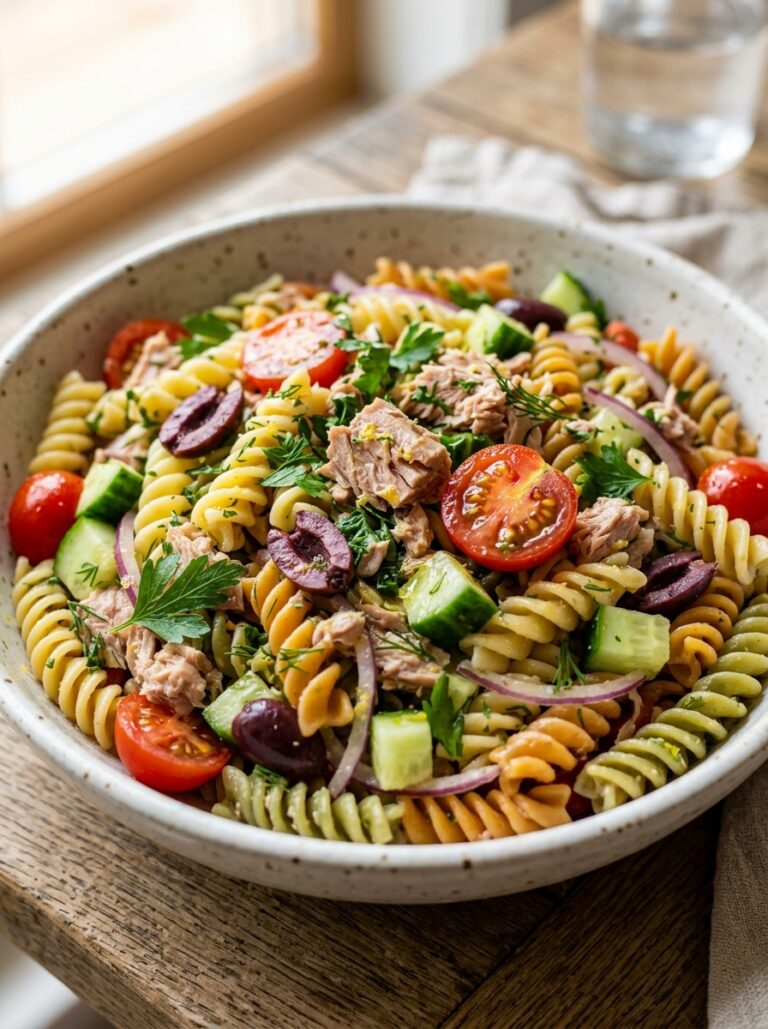 Mediterranean Tuna Pasta Salad with Lemon Herbs Recipe 17 Tuna pasta salad with lemon 202605301953