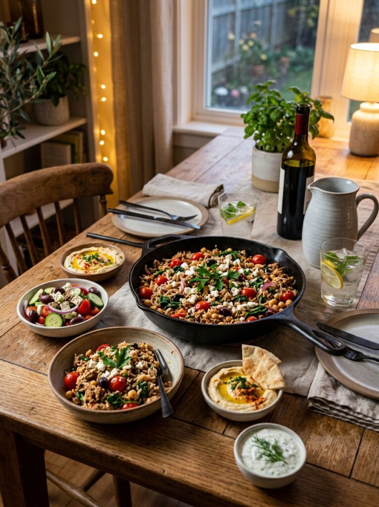 Easy Mediterranean Turkey Rice Skillet Recipe 15 Turkey rice skillet recipe setup 202605291512