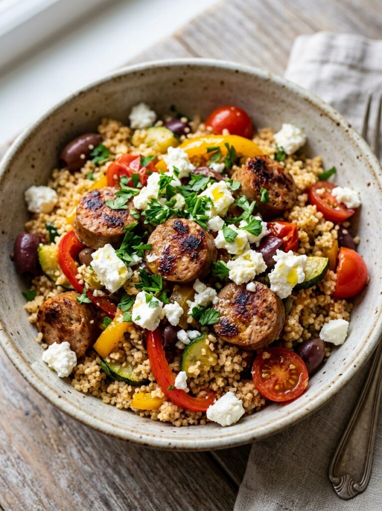 Mediterranean Turkey Sausage Couscous Bowls Recipe: A Flavorful, Healthy Meal 12 Turkey sausage couscous bowls 202605221914