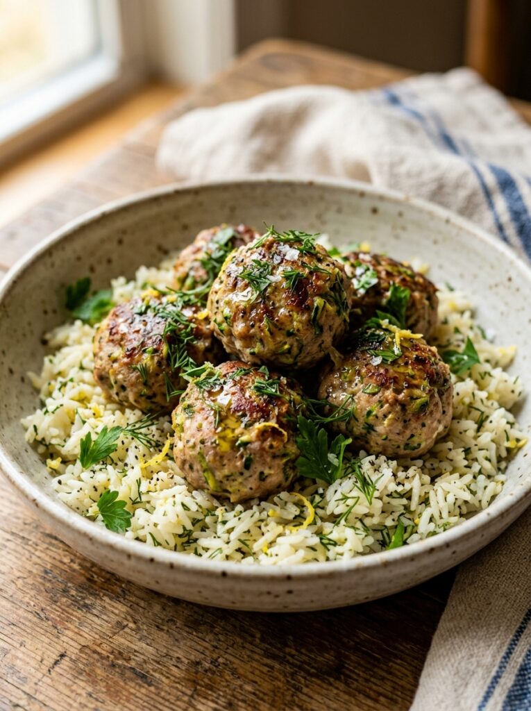 Turkey zucchini meatballs lemon … 202605062222