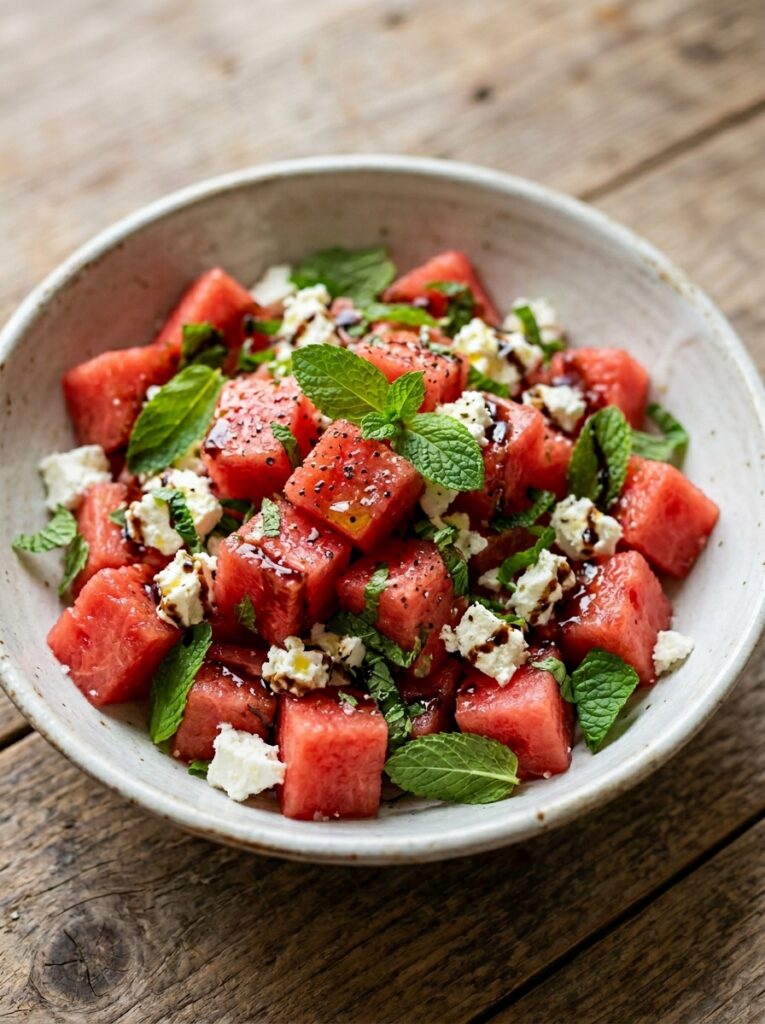 Watermelon Feta Mint Salad Balsamic: Refreshing Summer Recipe 12 Watermelon feta mint salad 202606091700