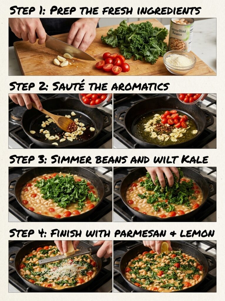 White Bean Skillet Tomatoes Kale 202605231459