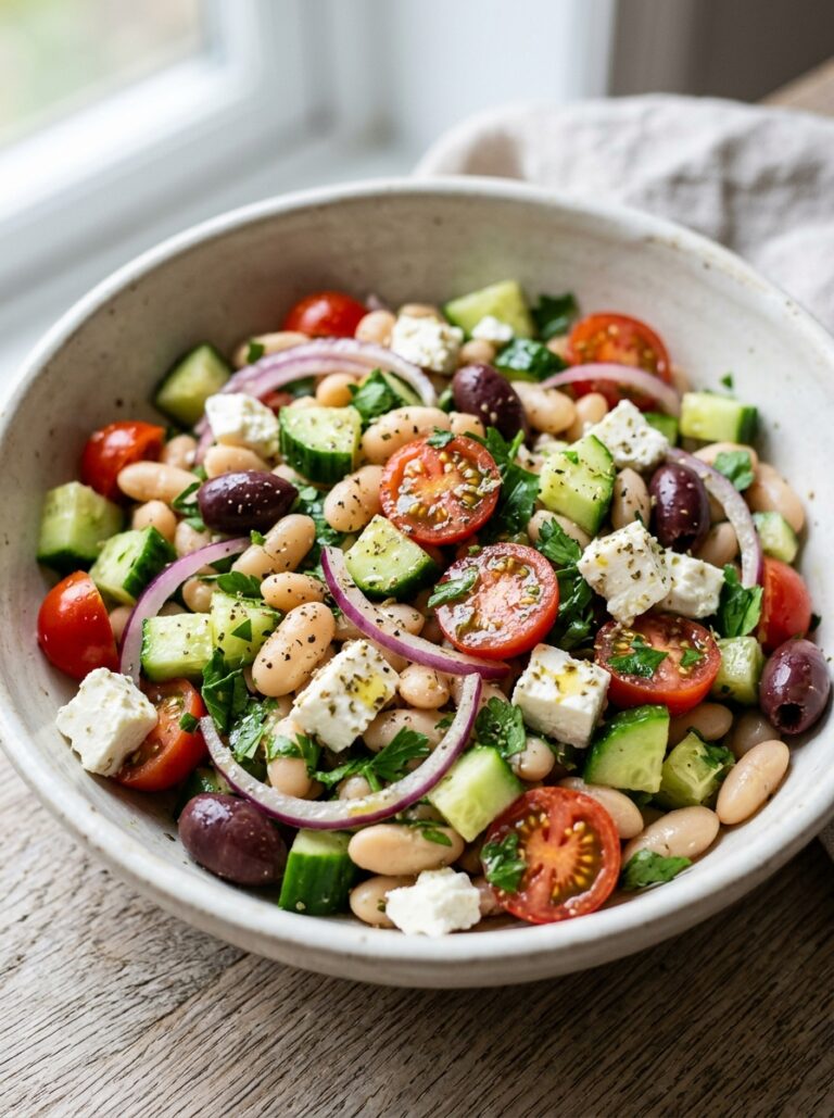 beginner mediterranean white bean feta salad recipe 17 White bean feta salad recipe 202605171613