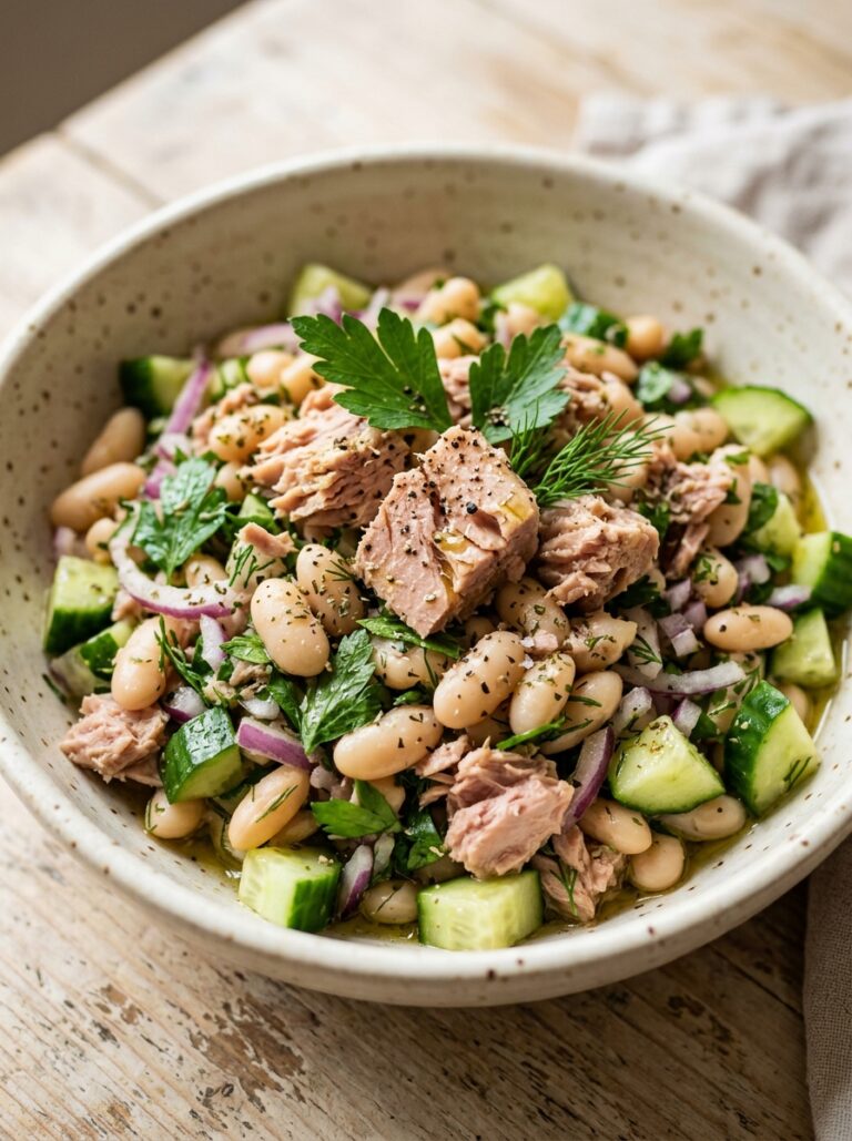 mediterranean white bean tuna cucumber salad recipe 17 White bean tuna cucumber salad 202605081300