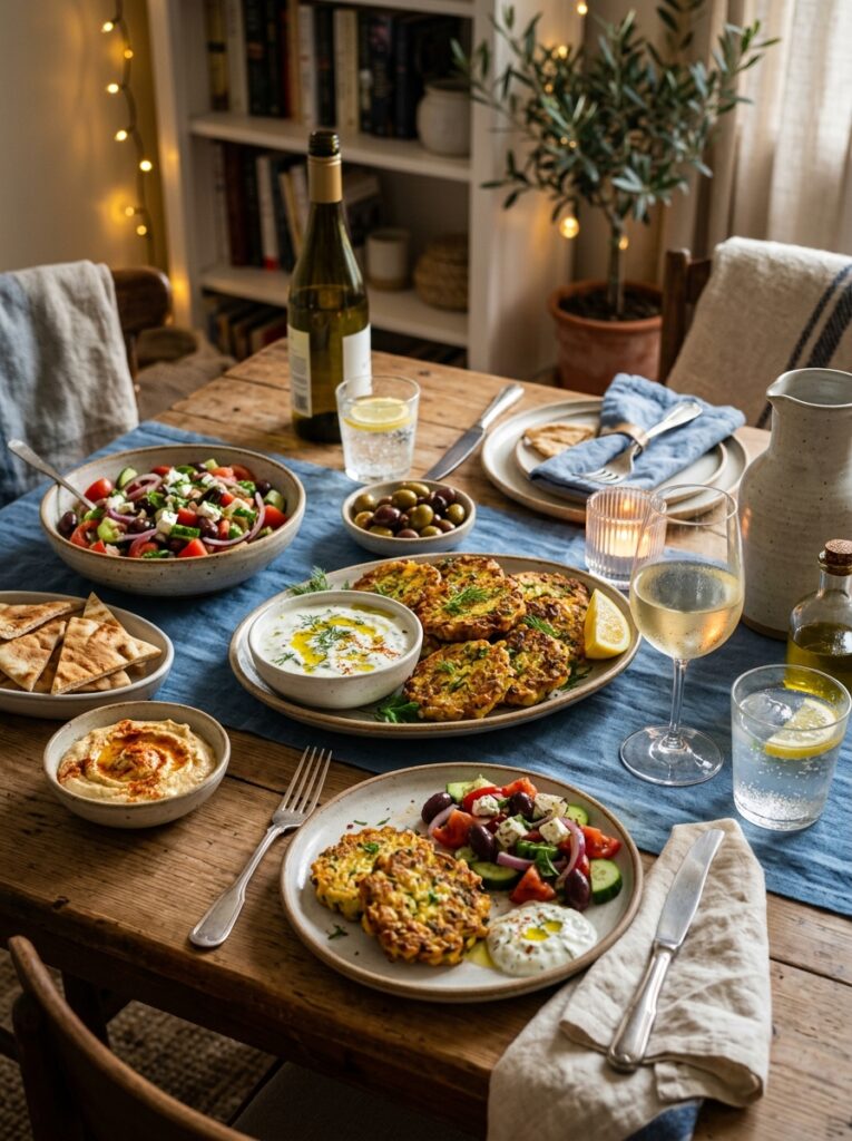 Mediterranean Zucchini Feta Fritters with Garlic Yogurt Sauce Recipe 15 Zucchini Feta Fritters Recipe 202605251432